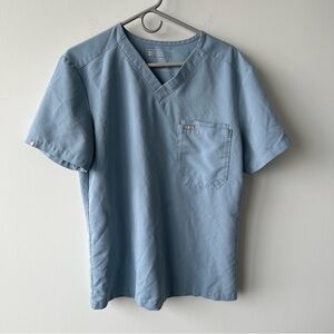 Figs Leon Slim Sky Blue Top Men’s Medium